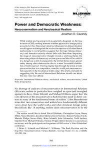 © The Author(s), 2010. Reprints and Permissions: http://www.sagepub.co.uk/journalsPermissions.nav Millennium: Journal of International Studies Vol.38 No.3, pp. 593–614