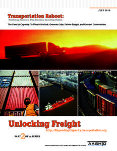 Intermodal freight transport / Traffic congestion / Trucking industry in the United States / Truck driver / Freight rail transport / Rail transportation in the United States / Transportation in the United States / Transport / Land transport / American Trucking Associations