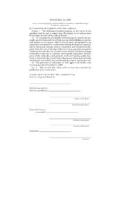 HOUSE BILL No[removed]AN ACT concerning property taxation; relating to exemptions; community housing development organizations. Be it enacted by the Legislature of the State of Kansas: Section 1. The following described pr