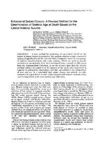 AMERICAN JOURNAL OF PHYSICAL ANTHROPOLOGY[removed]Ectocranial Suture Closure: A Revised Method for the