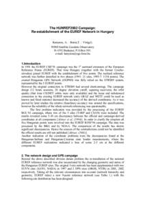 Measurement / Regional Reference Frame Sub-Commission for Europe / European Terrestrial Reference System / Helmert transformation / Graz / Global Positioning System / Geodesy / Cartography / Technology