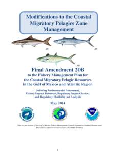 Modifications to the Coastal Migratory Pelagics Zone Management Final Amendment 20B to the Fishery Management Plan for