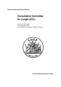 CCL: Report of the 15th meeting (2012)