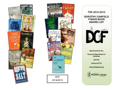 THE[removed]DOROTHY CANFIELD FISHER BOOK AWARD LIST  Sponsored by the