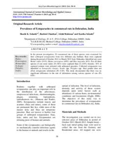 Int.J.Curr.Microbiol.App.Sci[removed]): [removed]ISSN: [removed]Volume 2 Number[removed]pp[removed]http://www.ijcmas.com  Original Research Article