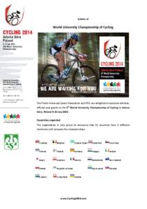 Bulletin_WUC Cycling 2014_Poland - Three weeks to WUC Cycling