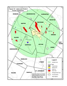 Figure 12: Lakes and Ponds Access Assesment IRASBURG BROWNINGTON