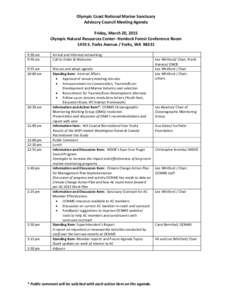 WDOE / Agenda / Whitford / Meetings / Action item / Management