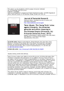 This article was downloaded by: [EUI European University Institute] On: 09 December 2013, At: 01:21 Publisher: Routledge