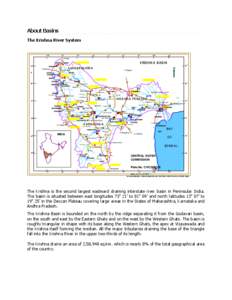 About Basins The Krishna River System