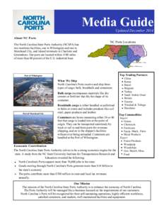 Media Guide  Updated December 2014 Updated December[removed]About NC Ports