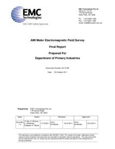 Microsoft Word - M110736 AMI Meter EM Field Survey Report - Final Rev 1.0.doc