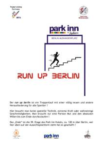 Ausschreibung - run up berlin 2015