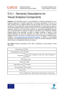 Commercially Empowered Linked Open Data Ecosystems in Research D4.1 Semantic Descriptions for Visual Analytics Components | [removed]