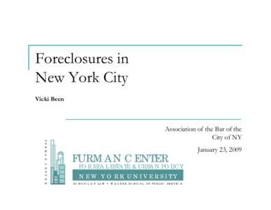 The State of New York City’s Housing and Neighborhoods:  2005