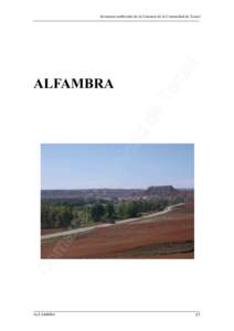 Inventario ambiental de la Comarca de la Comunidad de Teruel  ALFAMBRA ALFAMBRA