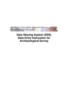 Guidelines for Entry of Archaeological Data