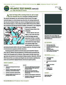 READINESS AND ENVIRONMENTAL PROTECTION INTEGRATION [REPI] PROGRAM PROJECT FACT SHEET U.S. NAVY : ATLANTIC TEST RANGE : MARYLAND WITH
