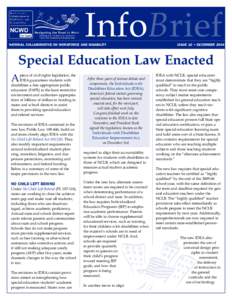 Education policy / Individualized Education Program / Individuals with Disabilities Education Act / No Child Left Behind Act / Free Appropriate Public Education / Least Restrictive Environment / Learning disability / IDEA / Post Secondary Transition For High School Students with Disabilities / Education / Special education / Education in the United States