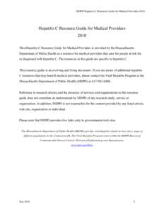 Microsoft Word - Hep C Resource Guide for Medical Providers 2010.doc