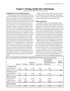 The Heritage Health Index Report 11  Chapter 2: Heritage Health Index Methodology prepared with RMC Research Corporation Sampling Frame and Sample Selection Heritage Preservation supplied RMC Research