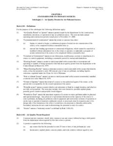 Missoula City-County Air Pollution Control Program Revised March 21, 2014 Chapter 6—Standards for Stationary Sources Page 1 of 19