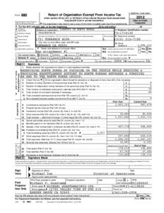 A For the 2012 calendar year, or tax year beginning B Check if C Name of organization LIBERTY applicable:  Number and street (or P.O. box if mail is not delivered to street address)