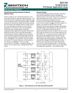 SI07-06  Surging Ideas TVS Diode Application Note PROTECTION PRODUCTS GR-1089 Intra-building Protection for Marvell