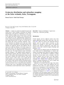 Environ Earth Sci[removed]:975–984 DOI[removed]s12665[removed]ORIGINAL ARTICLE  Grain-size distribution and subsurface mapping