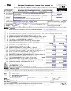 Form  990 OMB No