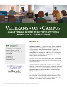 Simulation / E-learning / Education / Distance education / Student Veterans of America