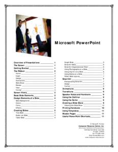 M osoft Power Micro P rPointt  Overview