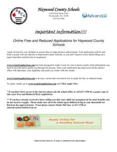 Microsoft Word - Lunch Application Info 14-15