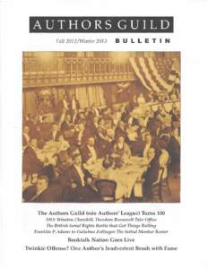 AUTHORS GUILD Fall 2012/Winter 2013 BULLETIN  -