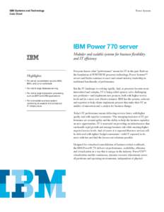 IBM / PowerVM / POWER7 / Micro-Partitioning / POWER6 / Logical partition / Hypervisor / IBM AIX / IBM Power Systems / Computer architecture / Power Architecture / System software