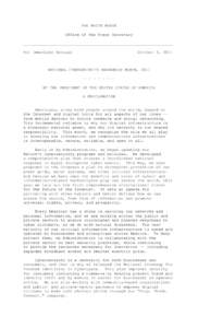 Computer security / United States Department of Homeland Security / Computer crimes / Secure communication / National Strategy for Trusted Identities in Cyberspace / National Cyber Security Division / Cyber-security regulation / Computer network security / Cyberwarfare / Security