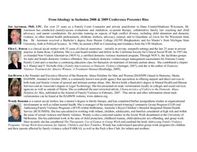 Ethics / Feminism / Violence / Family therapy / Domestic violence / Richard James Gelles / Sexual violence / Jeffrey Edleson / Epidemiology of domestic violence / Gender-based violence / Violence against women / Abuse