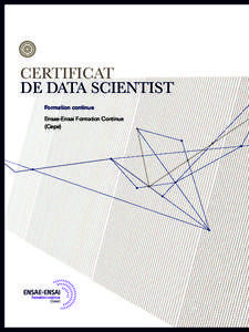 CertifiCat de data sCientist Formation continue Ensae-Ensai Formation Continue (Cepe)