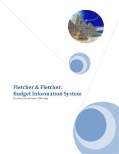 Fletcher & Fletcher: Budget Information System {Product and Services Offering} Company Overview