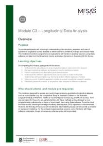 Microsoft Word - Module C3 - Analysing longitudinal data - Overview
