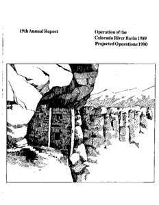 · 19thAnnual Report  Operation ofthe Colorado River Basin 1989 Projected Operations 1990