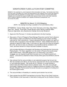 Hydrology / Flood control / Santa Cruz River / Sonoita Creek / Floodplain / Flood / Federal Emergency Management Agency / Emergency management / Mitigation