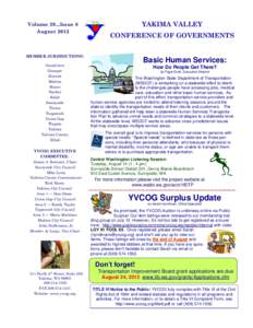 Volume 39...Issue 8 August 2012 YAKIMA VALLEY CONFERENCE OF GOVERNMENTS