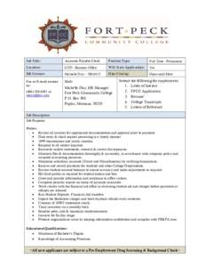 Microsoft Word - Accounts Payable Clerk-job description