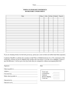 Microsoft Word - Consignment form.doc