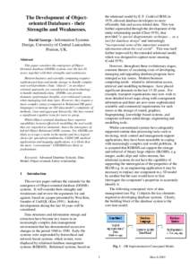 the relational model by E. F. Codd (of IBM) in 1970, allowed database developers to more efficiently link and access related data. This was further superseded through the development of the entity-relationship model (Che