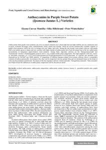 Phenols / Staple foods / Tubers / Anthocyanidins / Anthocyanin / Phenolic content in wine / Sweet potato / Hibiscus tiliaceus / Cyanidin / Food and drink / Phenolic compounds in wine / Chemistry