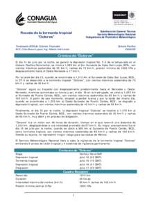 Subdirección General Técnica Servicio Meteorológico Nacional Subgerencia de Pronóstico Meteorológico