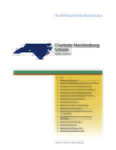 The 2008 Broad Prize for Urban Education  Charlotte-Mecklenburg Schools North Carolina