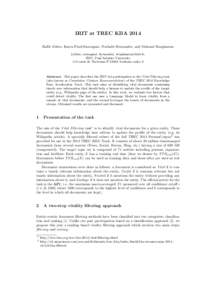 Natural language processing / Artificial intelligence / Statistical natural language processing / Tf*idf / Filter theory / Filter / Toph Bei Fong / Information science / Information retrieval / Science